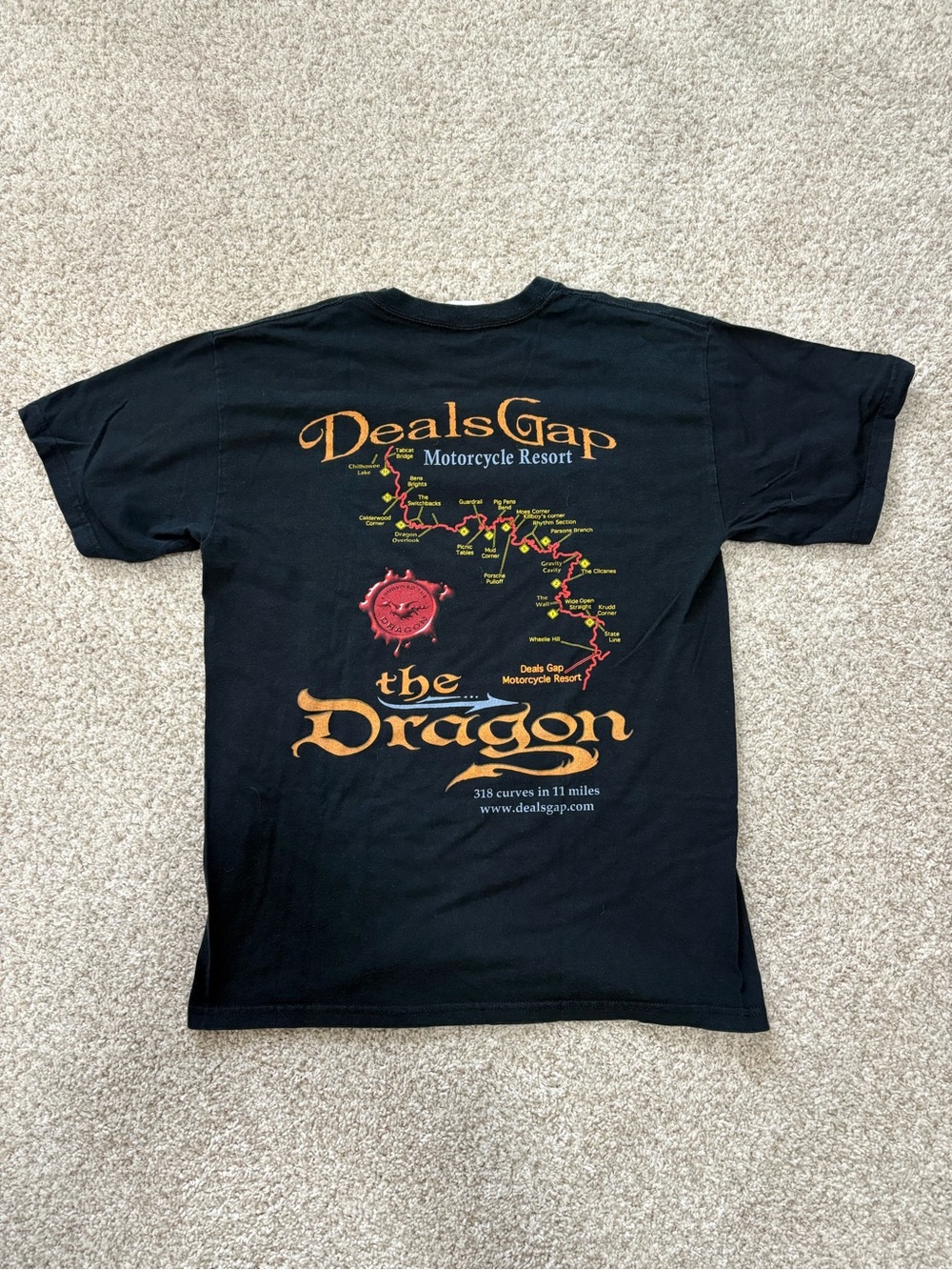 “The Dragon” motorcycle tee size M